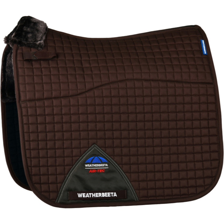 2025 Weatherbeeta Prime Air - Tec Comfy Fleece Dressage Saddle Pad 1029559 - Brown